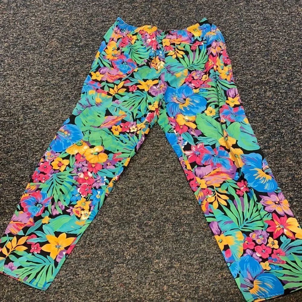 Worthington Essentials Floral Light Pants sz. S